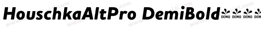 HouschkaAltPro DemiBold字体转换